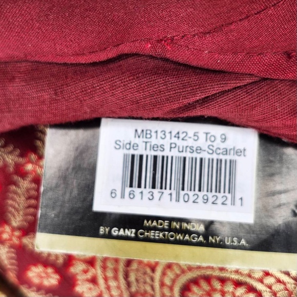 Maggi B Boho Mandela Wine and Gold 13x13” women’s Purse - Picture 11 of 11